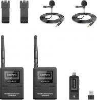 Sistem mikrofoni wireless Saramonic SR-WM2100 U2, dy lavalierë, USB-C, i zi