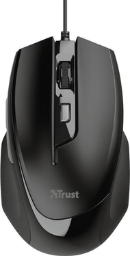 Maus Trust Voca, me kabllo, USB, i zi