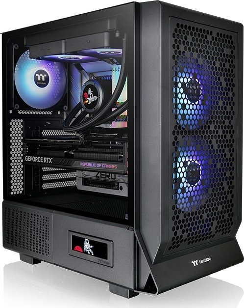 Kasë Thermaltake Ceres 330 TG ARGB, e zezë, Midi Tower