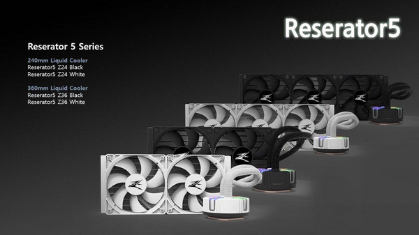 Ftohës uji CPU Zalman Reserator5 Z36, radiator 360mm, ARGB, i zi