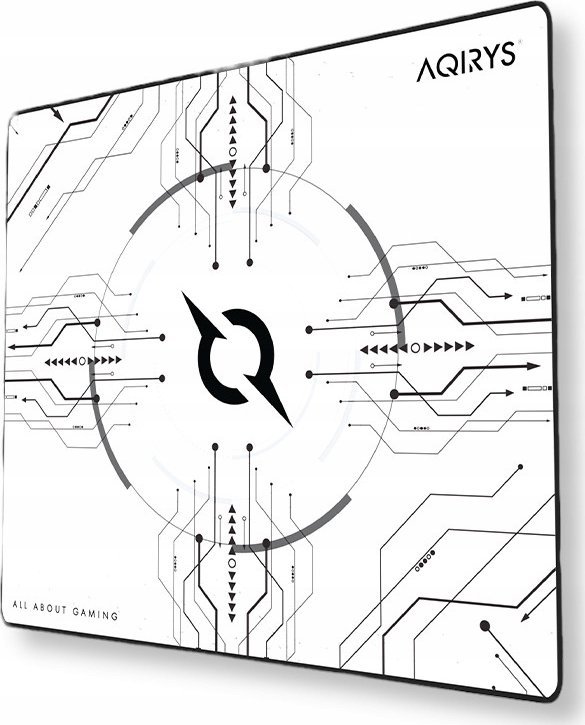 Mousepad GRUIS White Medium, 450 x 400 x 3 mm, sipërfaqe mikrofiber, i bardhë