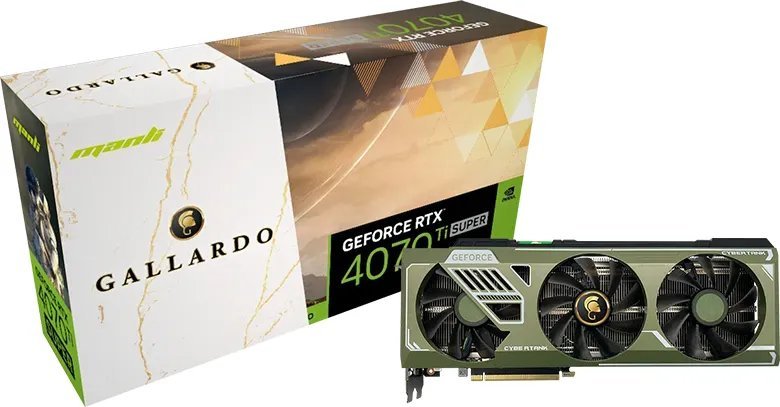 Kartelë grafike Manli GeForce RTX 4070 Ti SUPER Gallardo 16GB GDDR6X