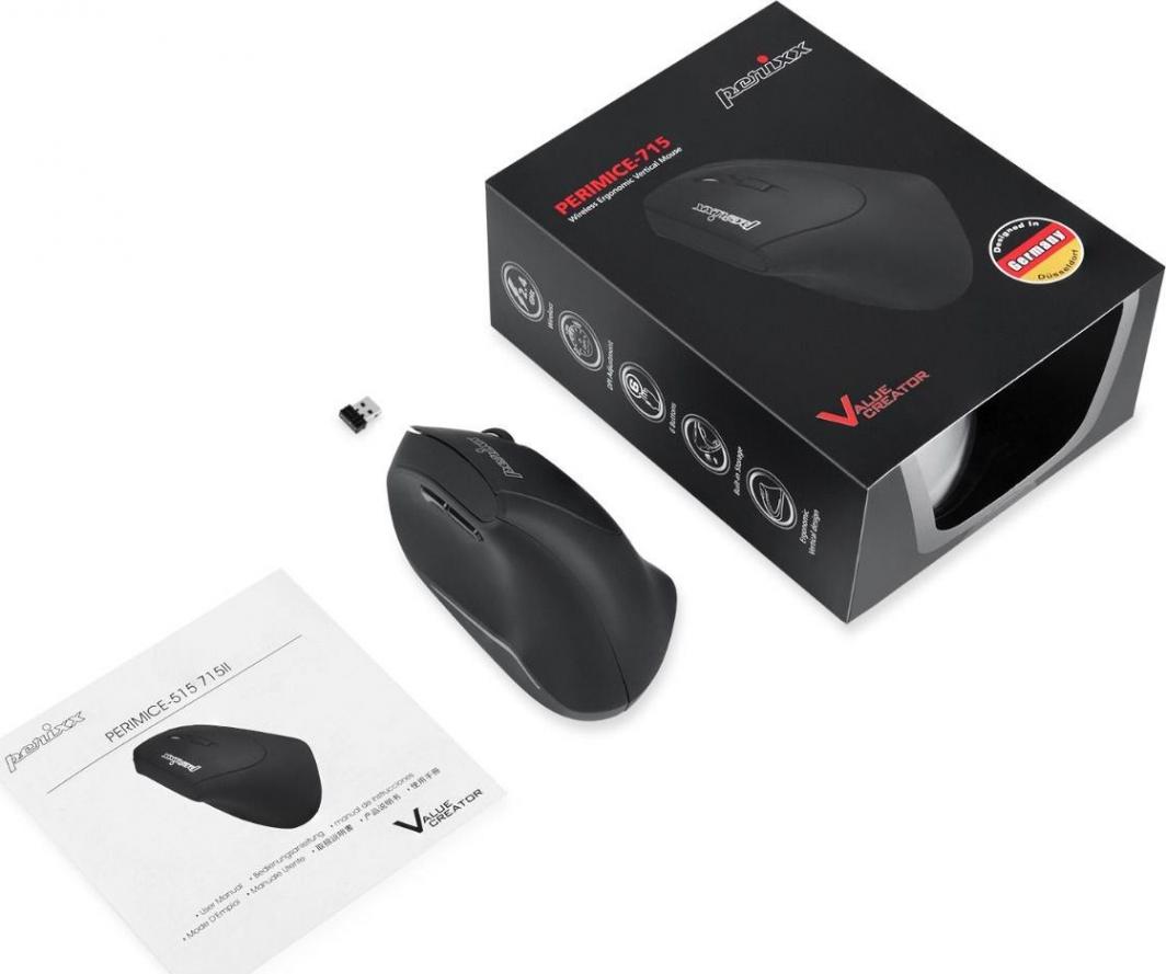 Maus Perixx Perimice-715, wireless, USB, i zi