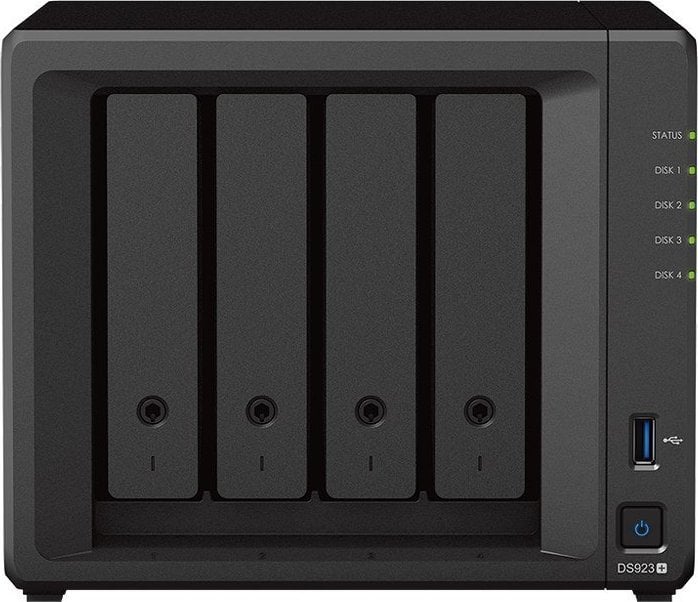 Server NAS Synology DiskStation DS923+, Ryzen Embedded R1600, 4GB RAM, pa disk, i zi