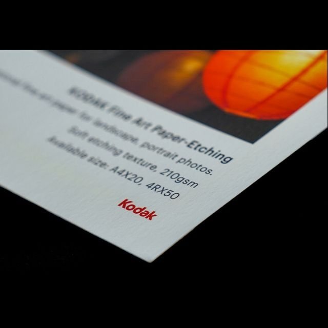 Letër fotografike Kodak Fine Art E, 210g, 10x15cm, 50 fletë