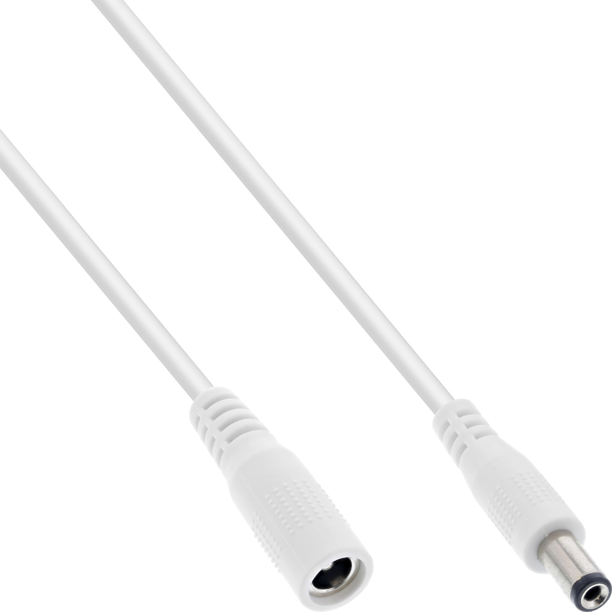 Kabllo zgjatues rryme DC InLine, 5.5x2.1mm, 5m, e bardhë