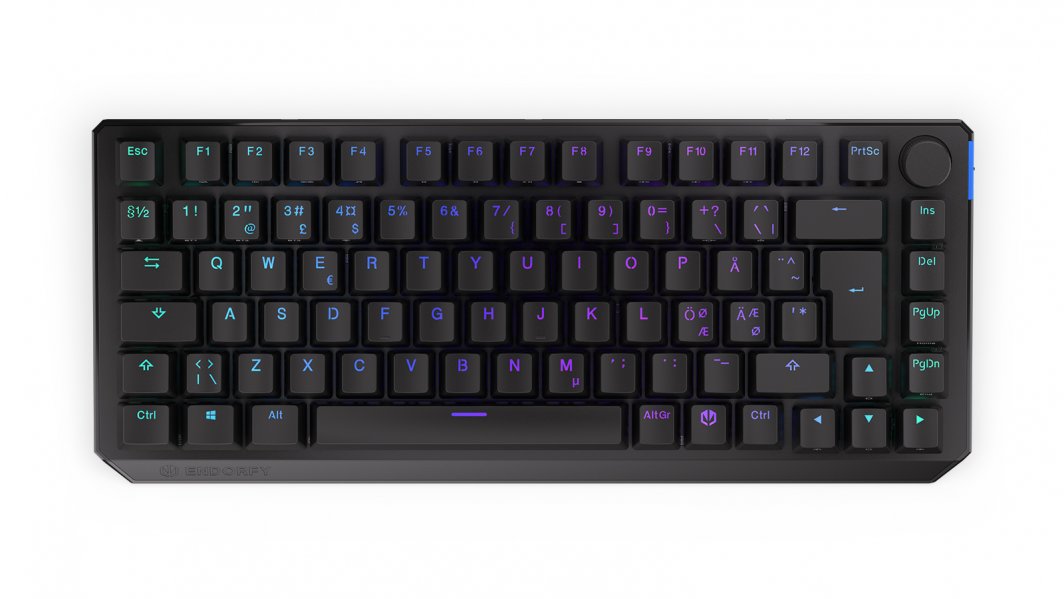 Tastierë gaming Endorfy Thock 75% Wireless, mekanike Kailh Black Box, RGB, e zezë