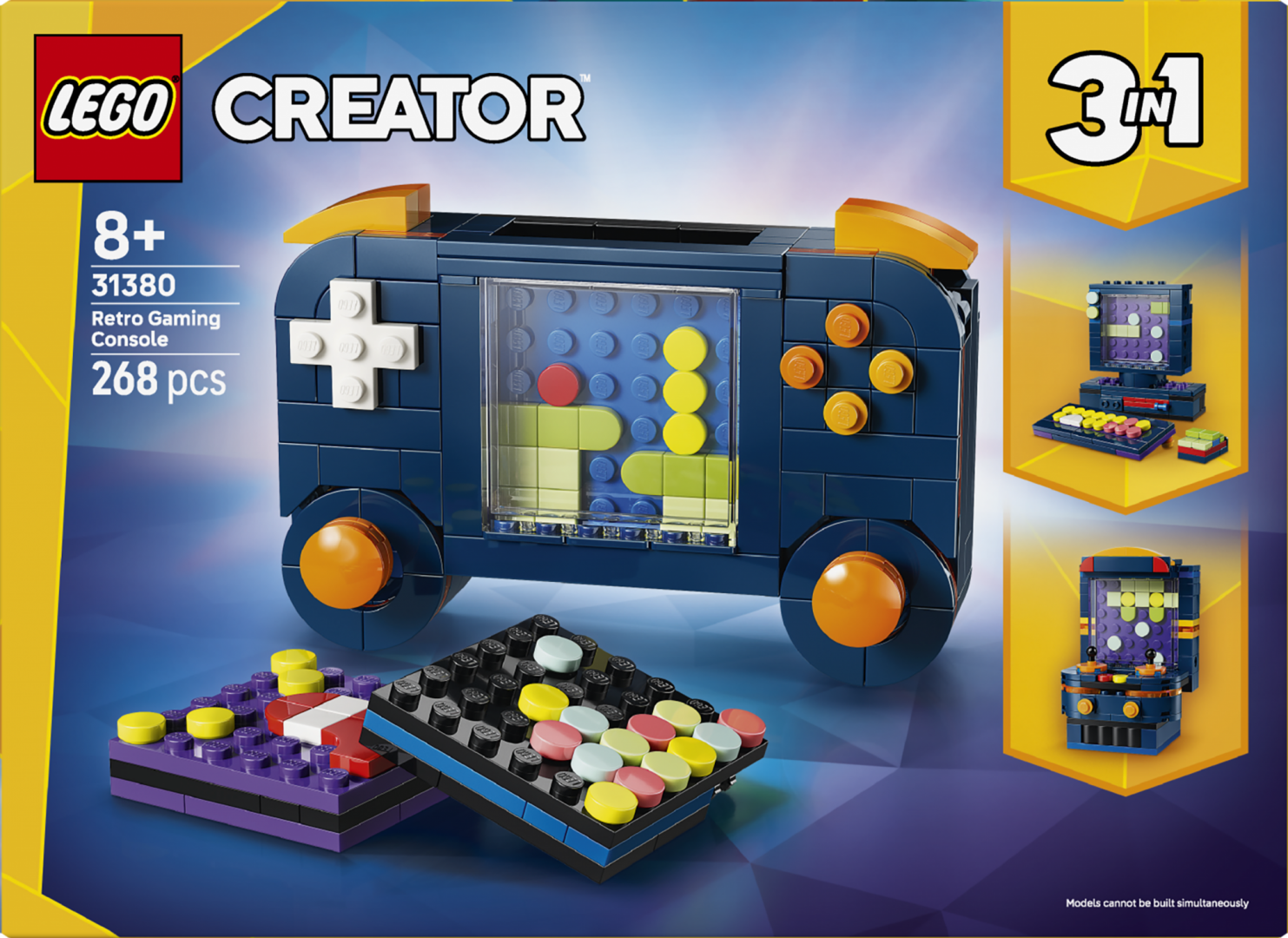 Set LEGO Retro Game Console 31380, kreativ ndërtimi, shumëngjyrësh 2