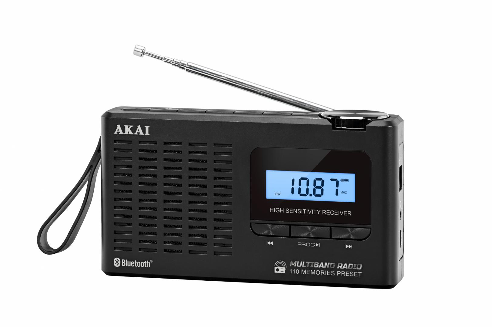 Radio portative Akai APR-600, Bluetooth, AM/FM, e zezë