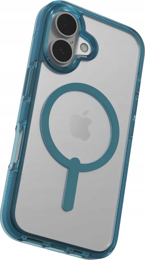 Mbështjellëse ZAGG Santa Cruz Snap për iPhone 16 Plus, hard shell, MagSafe, blu River