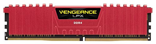 RAM desktop Corsair Vengeance LPX CMK8GX4M1A2666C16R, 8GB DDR4 2666MHz, XMP 2.0, i kuq