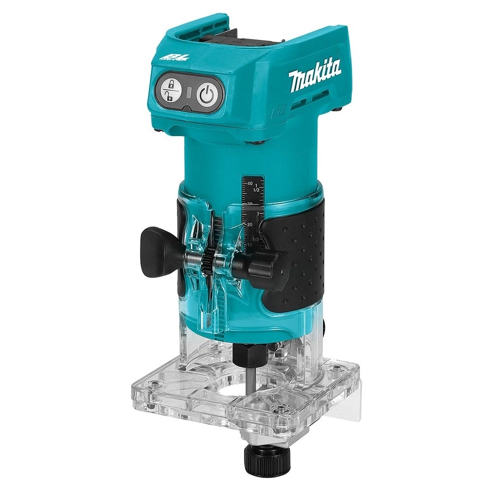 Frezë trimmer pa kabllo Makita DRT52 18V LXT, brushless, 1/4", pa bateri