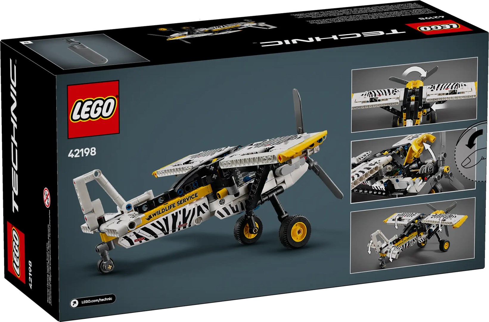 Lodër ndërtimi LEGO Technic 42198 Plane for Hard to Reach Areas, aeroplan, shumëngjyrësh
