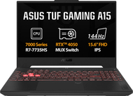 [OUTLET] Лаптоп ASUS TUF Gaming A15 (2023), 15.6", AMD Ryzen 7, 16GB RAM, 1TB SSD, NVIDIA GeForce RTX 4050, сив