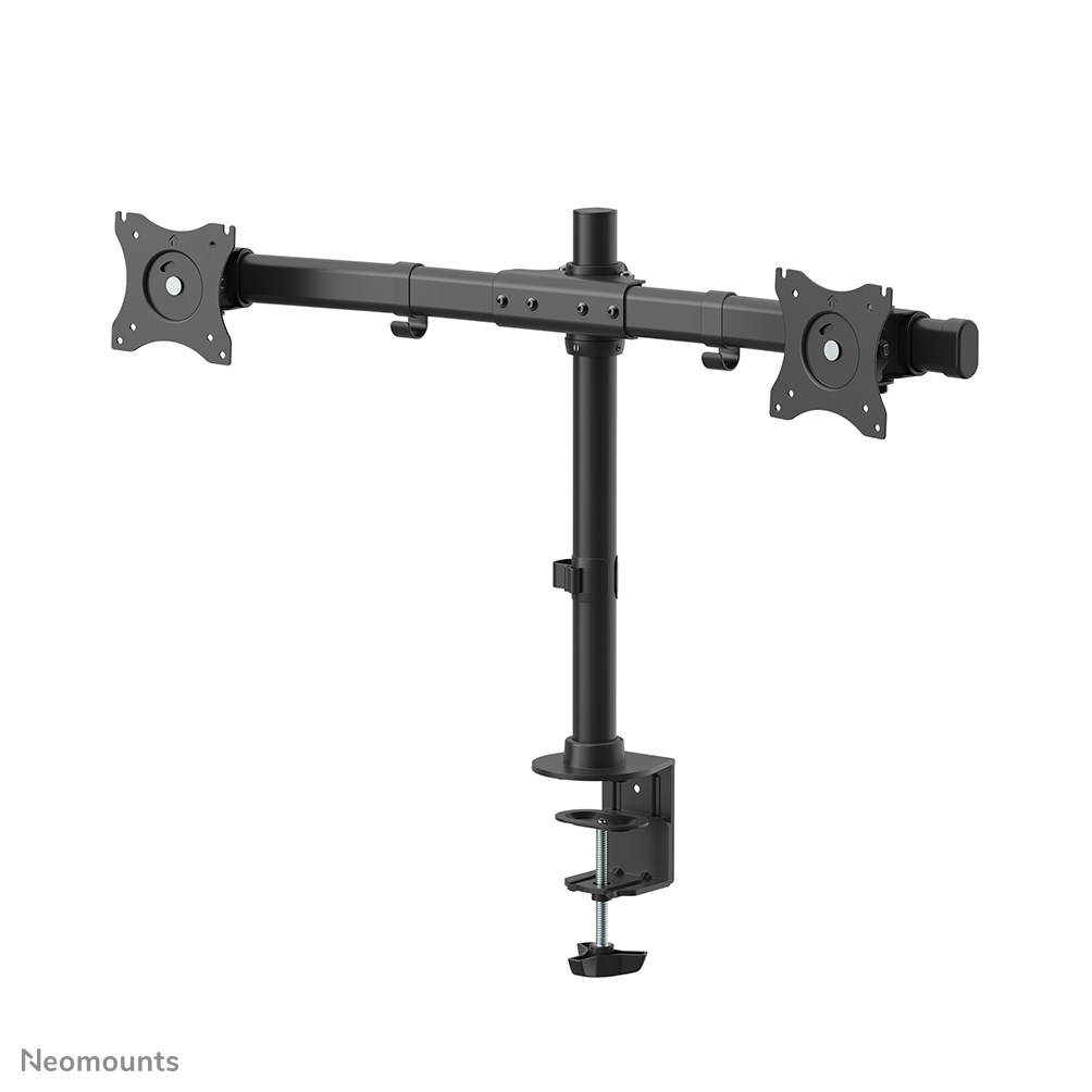 Mbajtëse tavoline për monitorë Neomounts FPMA-DCB100DBLACK, për 2 monitorë 10"-27", VESA 75x75 100x100, e zezë