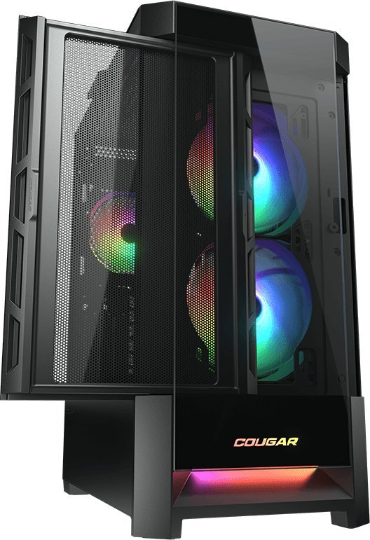 Kullë kompjuteri Cougar Duoface RGB CGR-5ZD1B-RGB, ATX, ndriçim RGB, e zezë