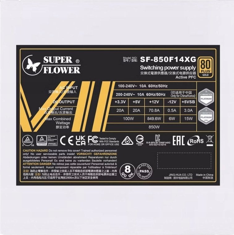 Burim energjie Super Flower Super Flower Leadex VII XG White, 850W