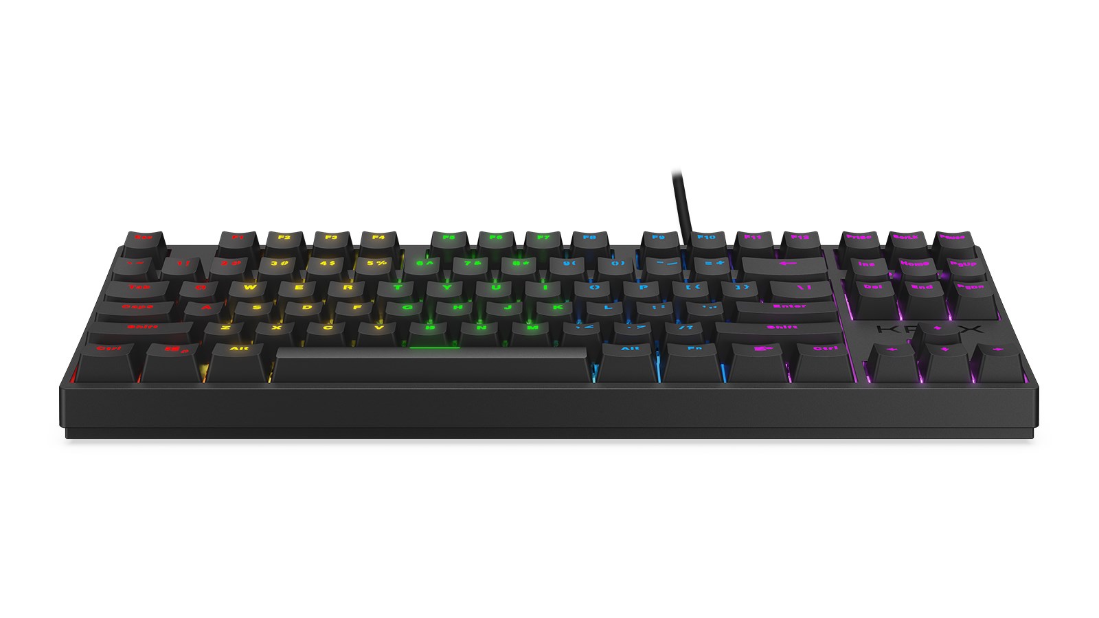Tastierë gaming Krux Atax RGB TKL, Outemu Brown, e zezë