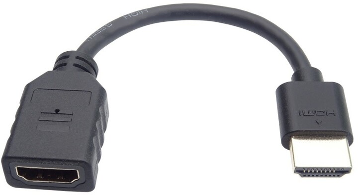 Përshtatës PremiumCord Flexi HDMI për lidhje kabllore fleksibël me TV, 13cm