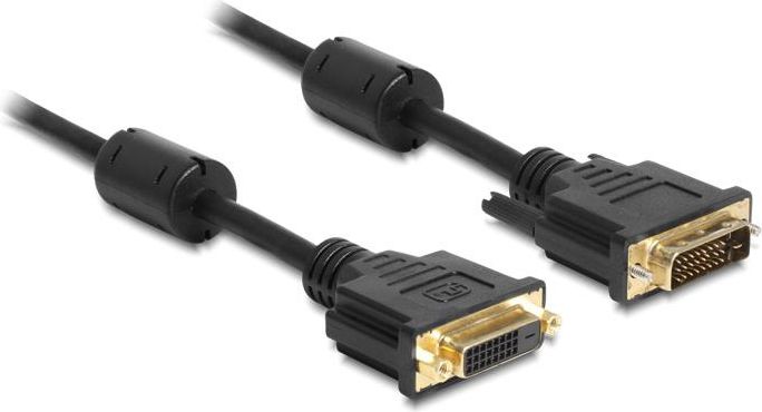 Kabllo DeLock DVI-D-DVI-D, 2m, e zezë