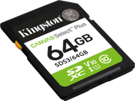Kartë memorie Kingston Canvas Select Plus, 64GB, SDXC Class 10 UHS I, 100MB/s