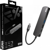 Adapter USB C Next One Essentials Multiport, shumëporta, gri