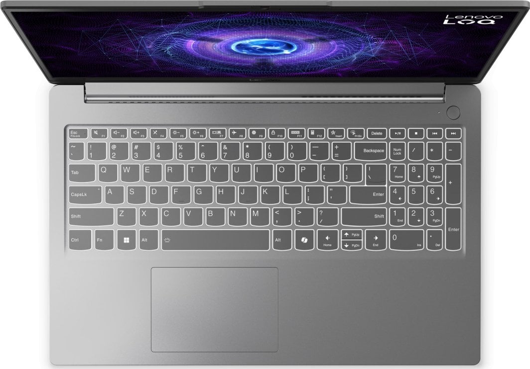 Laptop Lenovo LOQ 15IAX9E, 15.6", Intel Core i5-12450HX, 16GB RAM, 512GB SSD, NVIDIA GeForce RTX 2050, i hirtë