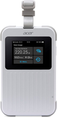 Пренослив рутер Acer Connect M6E, 5G, WiFi 6E, бел