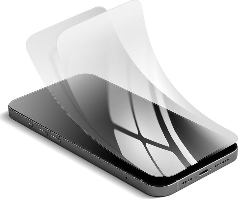 Mbrojtës ekrani Forcell Flexible 5D Hybrid Glass, për iPhone 15 Pro Max, 0.3mm, i zi