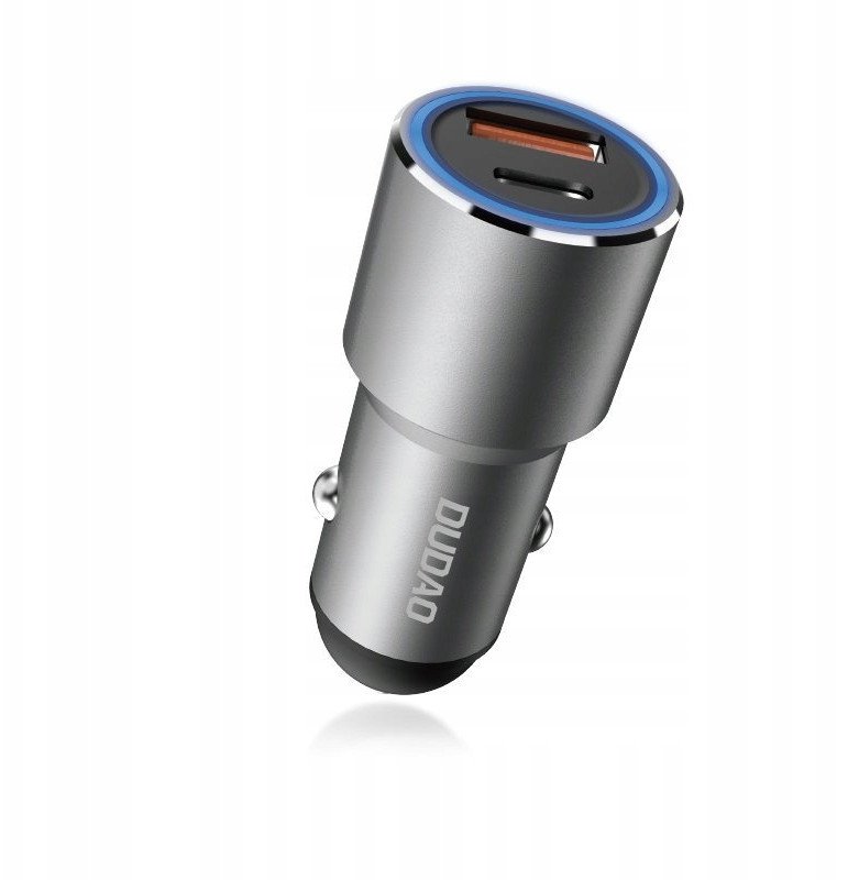 Karikues makine Dudao R4PQ, USB dhe USB C, 22.5W, gri