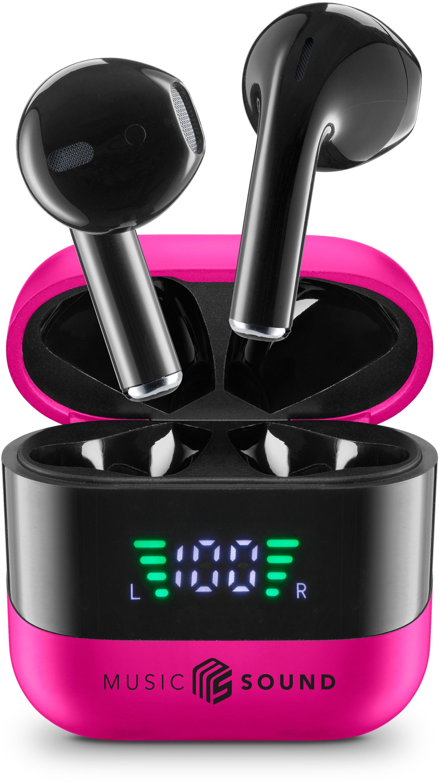 Kufje Bluetooth Cellularline Spark, me kuti karikimi, rozë