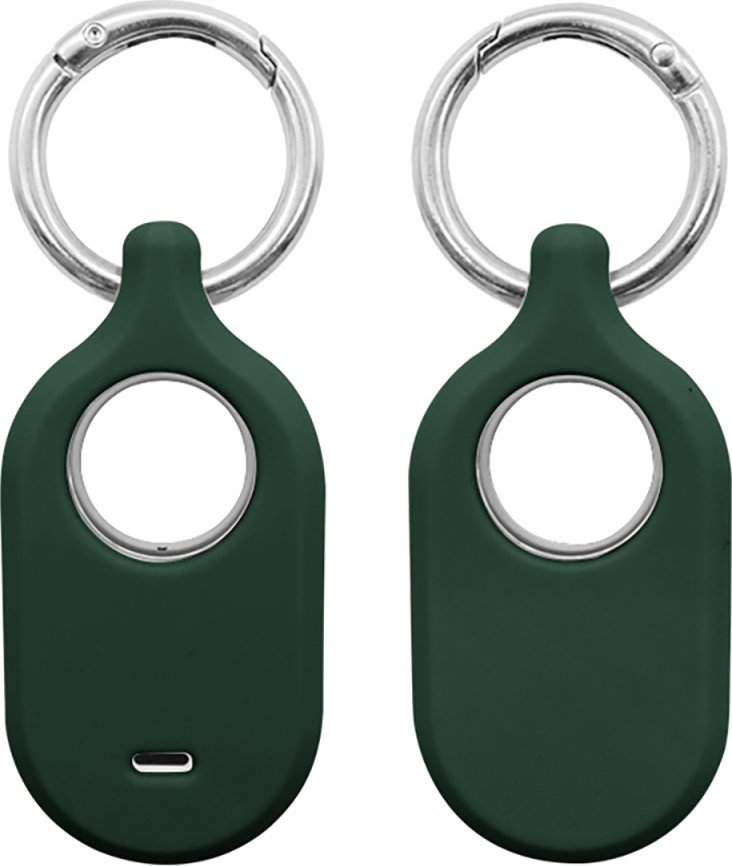Mbajtëse silikoni 4smarts për Samsung Galaxy SmartTag2, set aksesorësh, blu