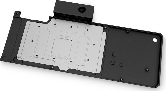 Backplate aktiv për kartë grafike EKWB Quantum Vector XC3, për RTX 3080 3090, G1/4", i zi