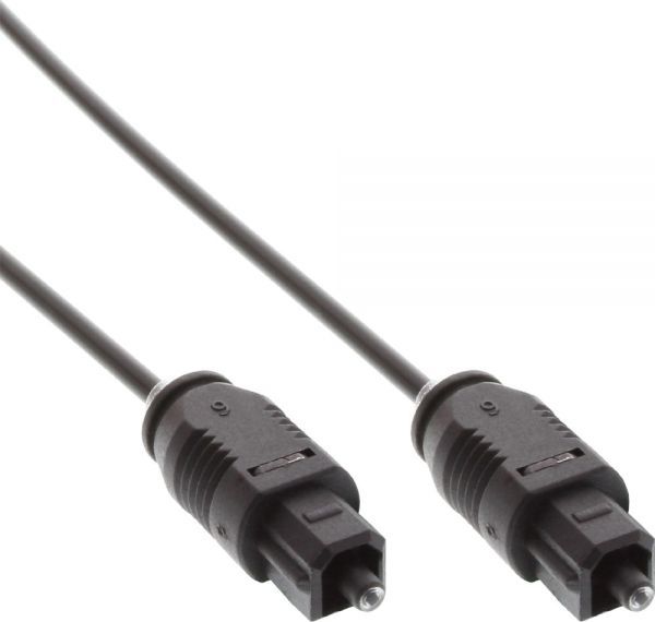 Kabllo audio optik InLine Toslink, 2m, i zi