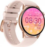 Smartwatch për gra Calls Sms Polish, Bluetooth, monitorim njoftimesh, rozë