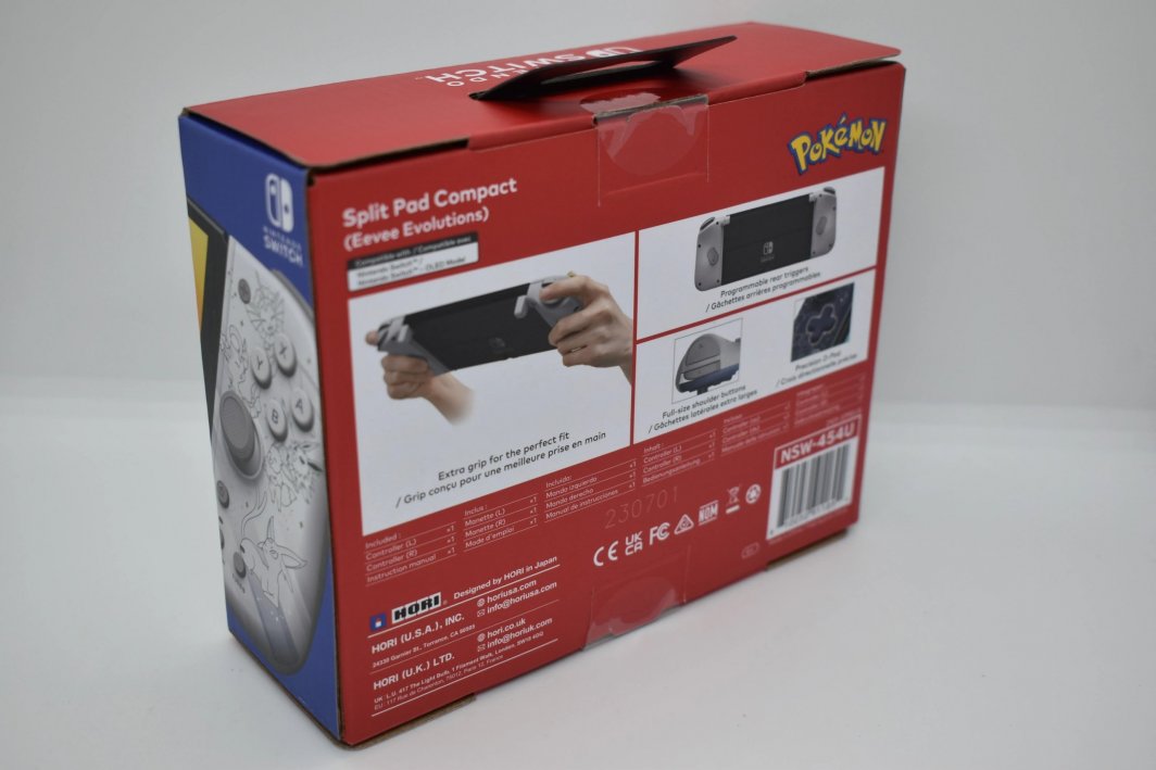 Kontroller Nintendo Split Compact, wireless, shumëngjyrësh