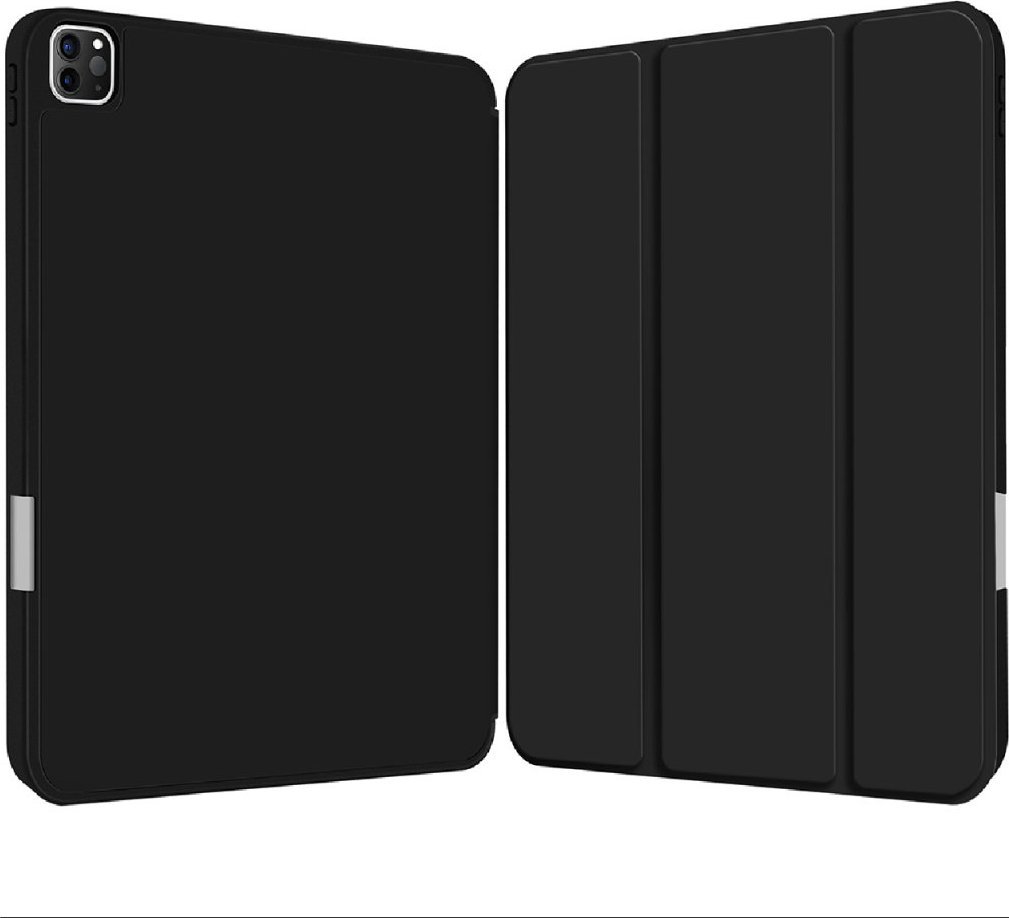 Mbulesë tablet 4smarts Folio Case Basic për iPad Pro 13 M4 2024, TPU, me kapak, e zezë