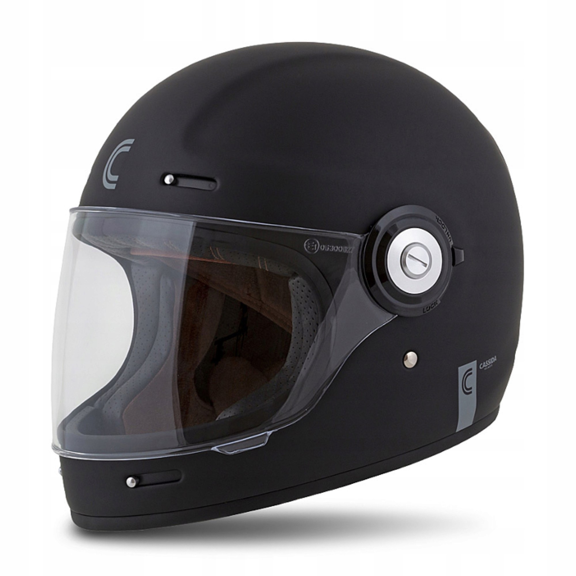 Kaska moto Cassida Czech Fiber Opg, integrale, madhësia L, mat