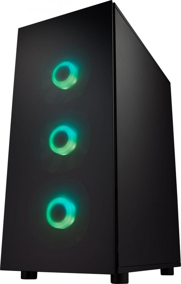 Kasë për kompjuter FSP / Fortron CMT340 Plus ARGB, e zezë / transparente