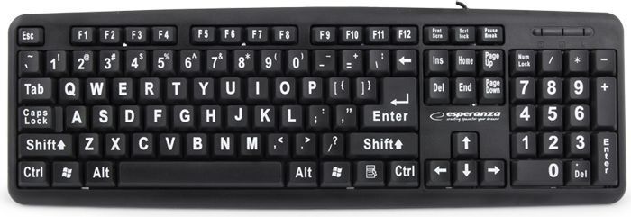 Tastierë Esperanza EK129 Florida Wired Black US (EK129)