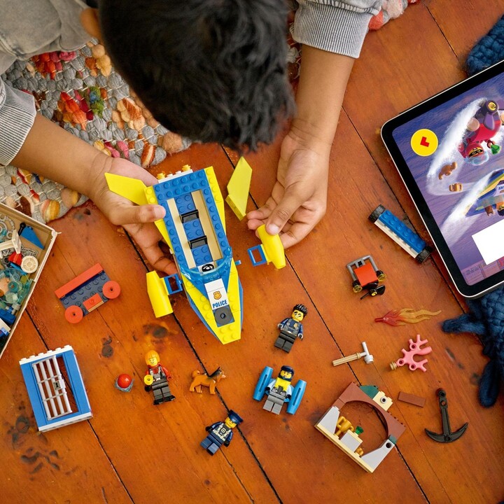 Set lodër LEGO® City 60355 Coast Guard Detective Mission, 278 pjesë