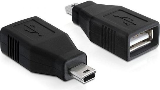 Përshtatës Delock miniUSB - USB, i zi