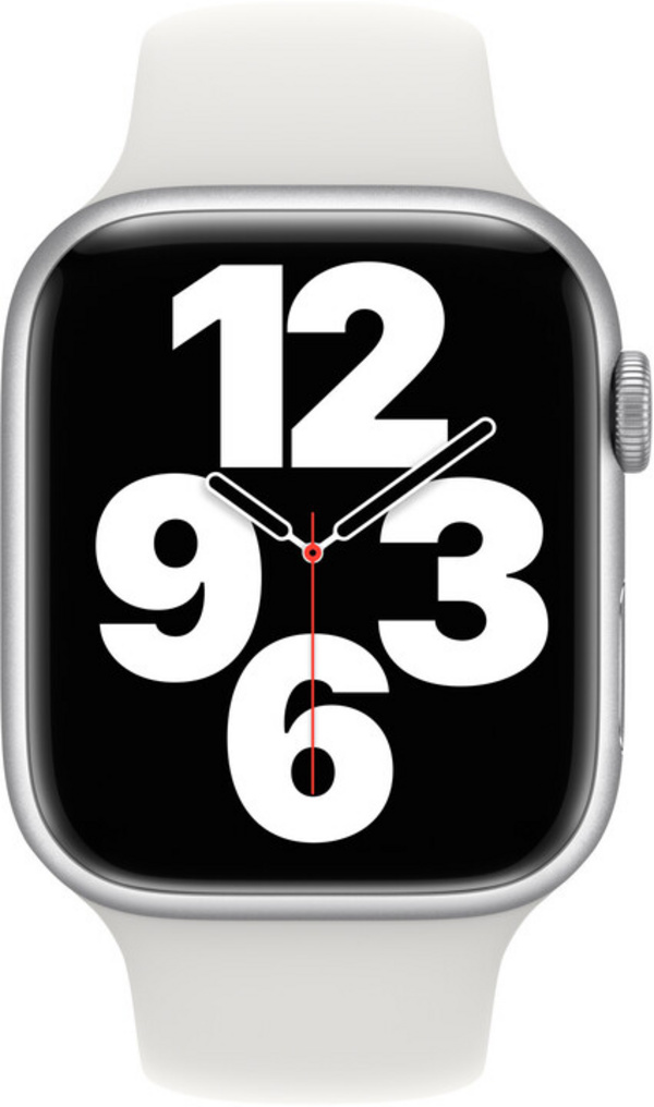 Apple Watch 45mm Band, White Sport Band