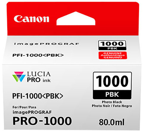 Ngjyrë për printer Canon PFI-1000PBK, e zezë për foto