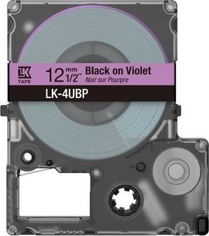Kasetë etiketash Epson LK-4UBP, 1.2 cm, e zezë me vjollcë
