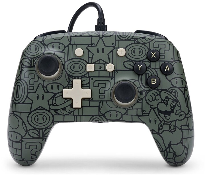 Kontroller PowerA Enhanced Wired Controller, Power-Up Mario (SWITCH)