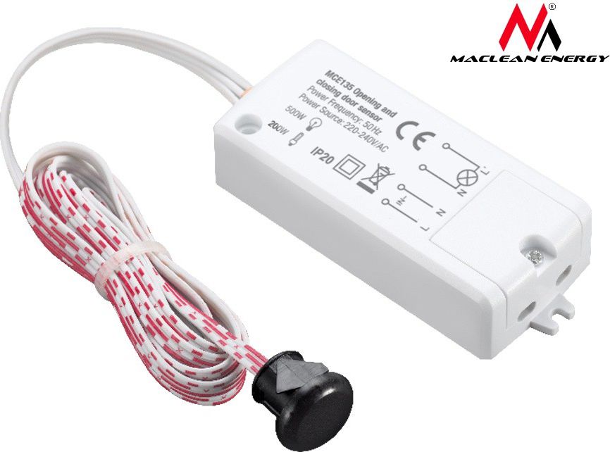 Sensor i lëvizjes Maclean PIR on/off, MCE135 range 5-6 cm, max 500W
