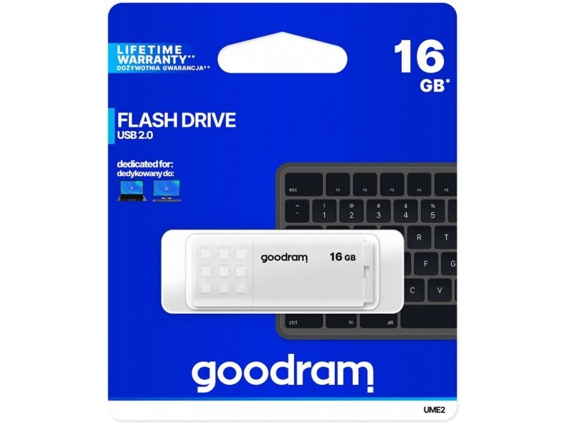 USB Goodram, 16 GB, USB Type-A