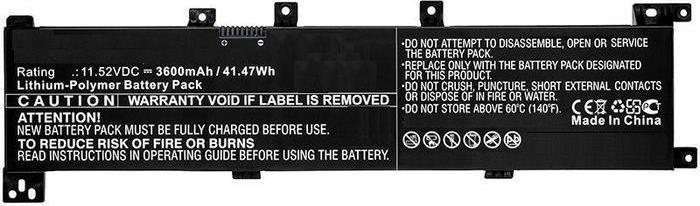 Bateri laptopi CoreParts MBXAS-BA0183 për Asus, zëvendësuese, e zezë