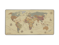 Mousepad Natec Discoveries Maxi NPO-1457, 80 x 40 cm, sipërfaqe antirrëshqitëse, me hartë bote